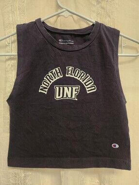 Champion Navy UNF Sleeveless Crop Tank